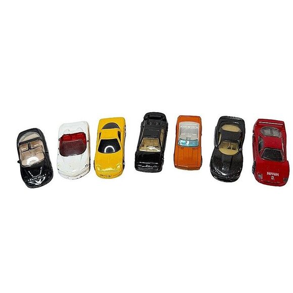 Die Cast Toy Car LOT of 7 Corvette Firebird Camaro Ferrari Lotus Esprit